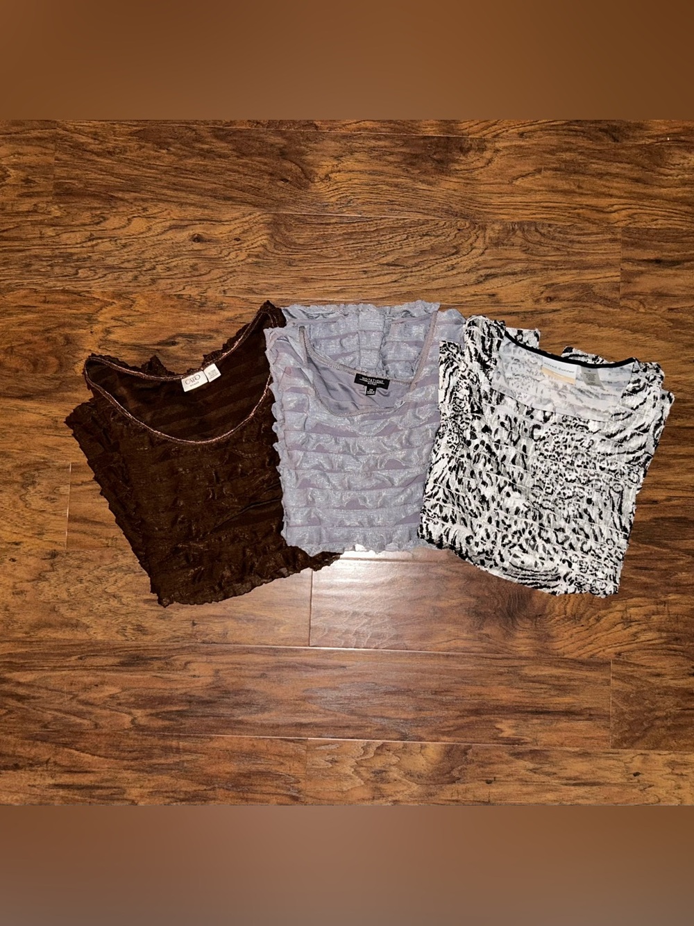 Multiple Brands. Group sale. All 3 tops for $7 or can be sold separately $4 each